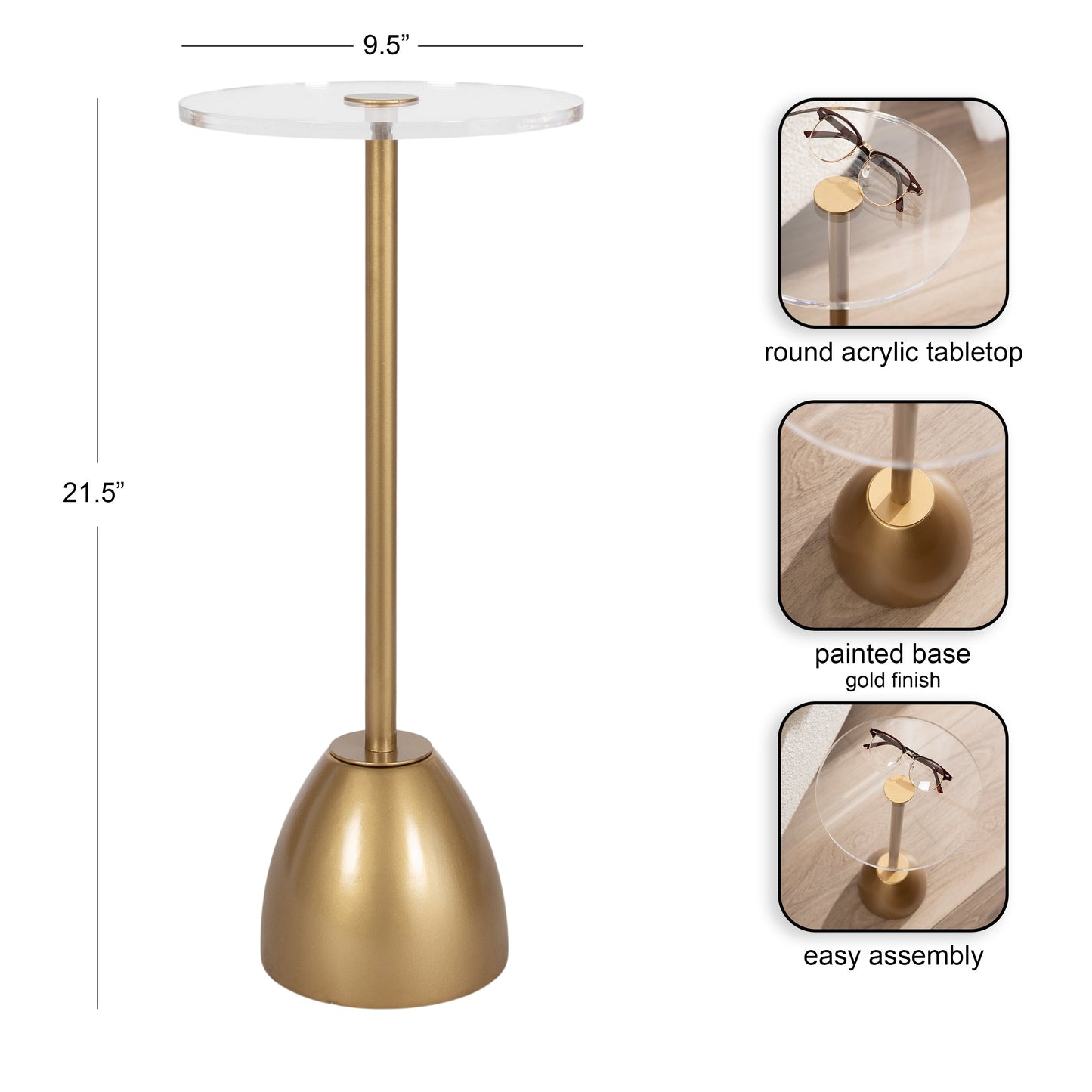 Acari Round Drink Table