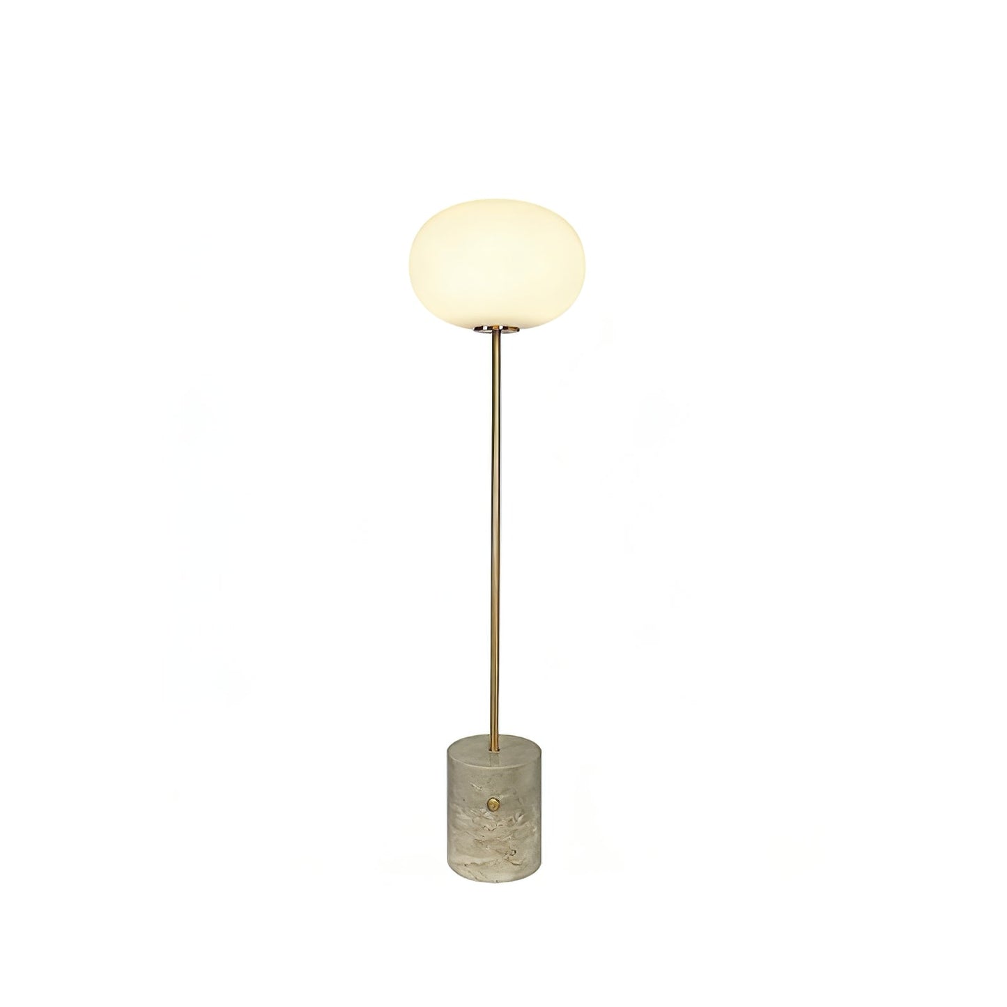 Chic Minimalist Round Marble Floor Light