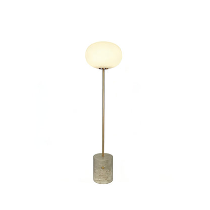 Chic Minimalist Round Marble Floor Light