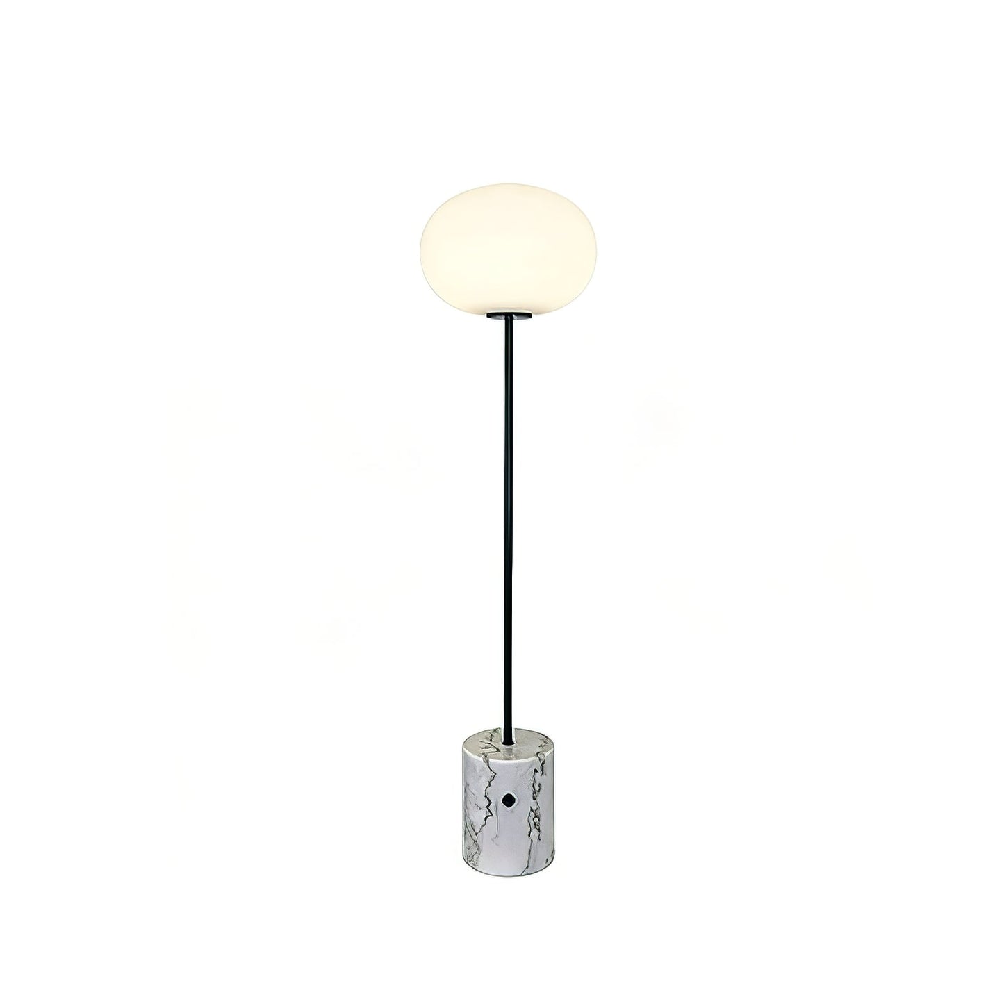 Chic Minimalist Round Marble Floor Light