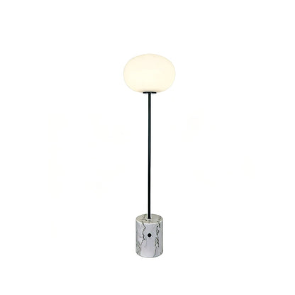 Chic Minimalist Round Marble Floor Light