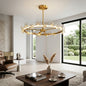 Circular Crystal Plum Blossom Ceiling Light