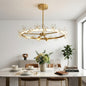 Circular Crystal Plum Blossom Ceiling Light