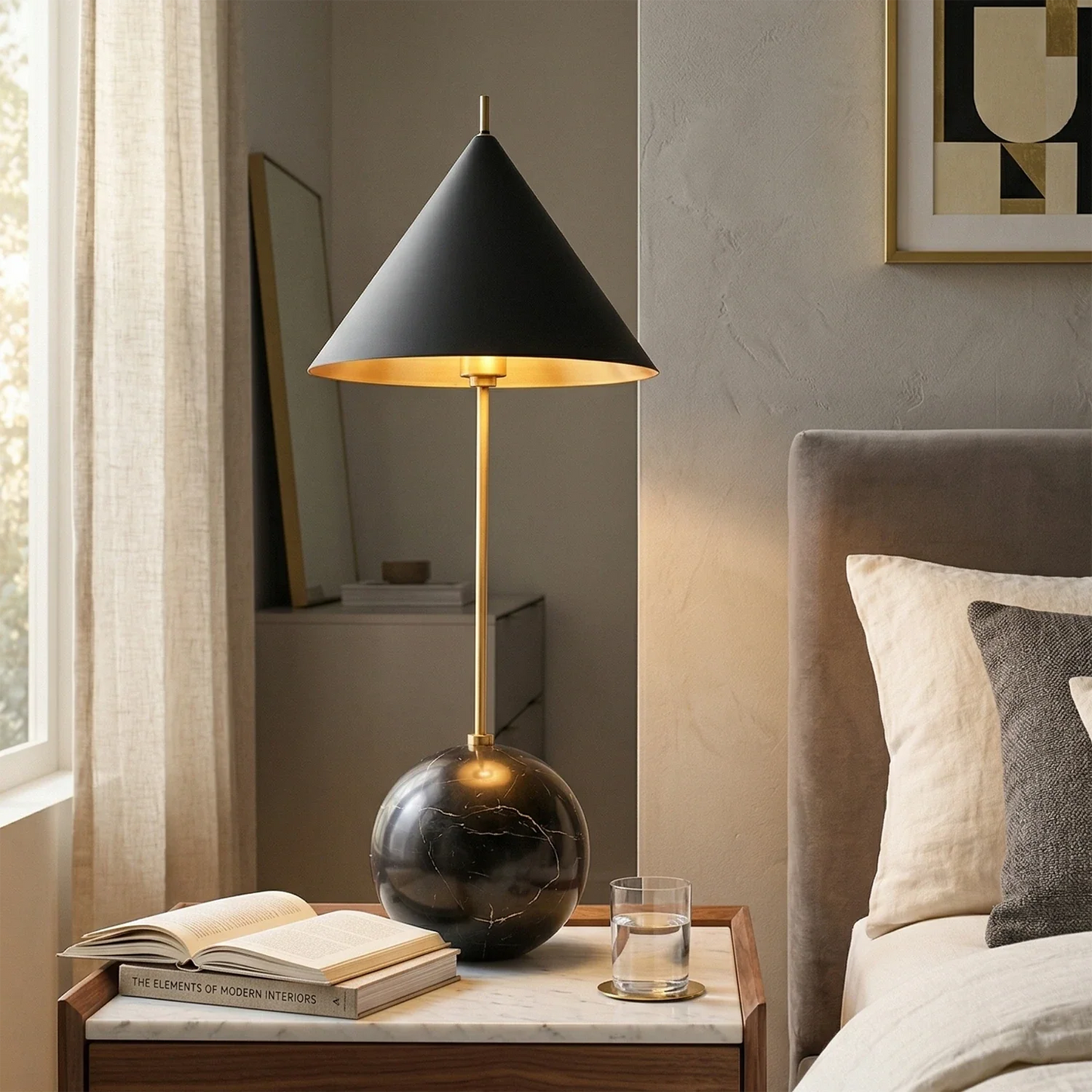 Cleon Orb Base Table Lamp