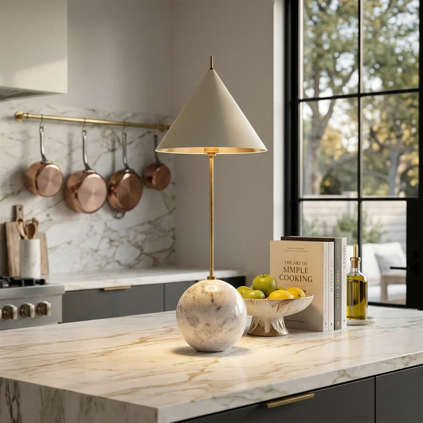 Cleon Orb Base Table Lamp