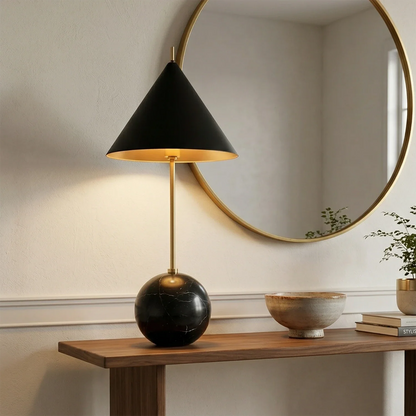 Cleon Orb Base Table Lamp