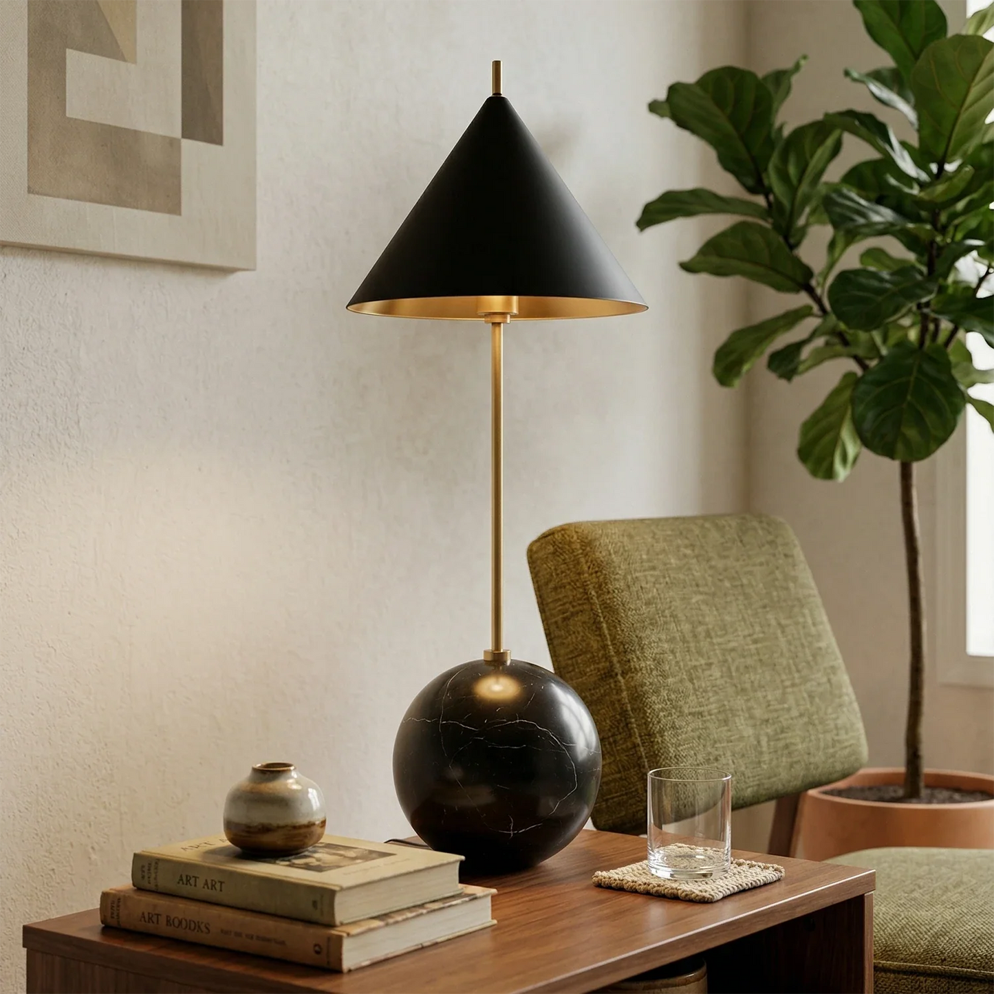 Cleon Orb Base Table Lamp