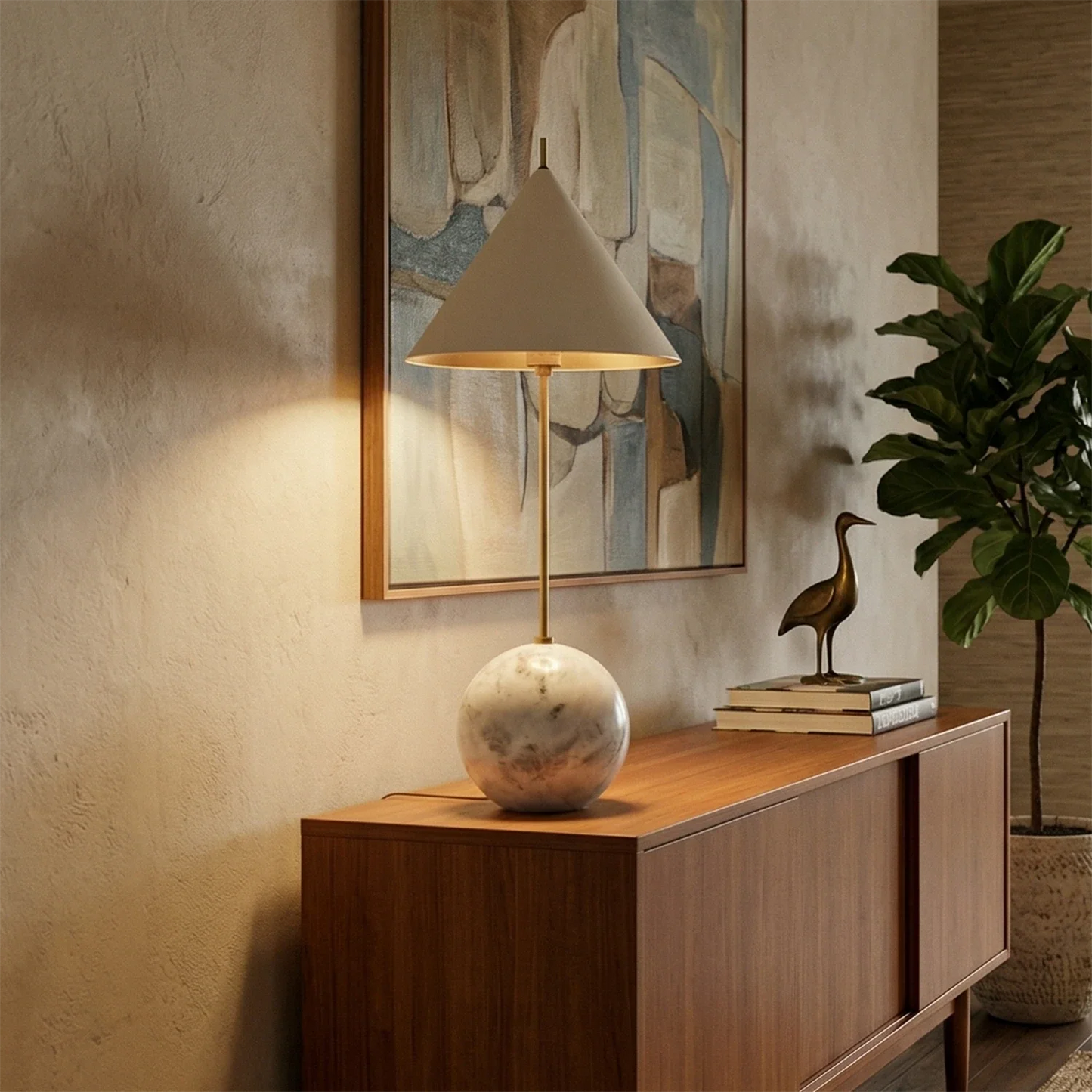 Cleon Orb Base Table Lamp