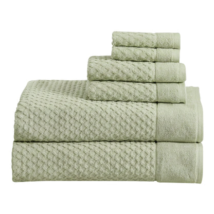 Cotton Diamond Waffle Weave Bath Towel Set - Grayson Collection