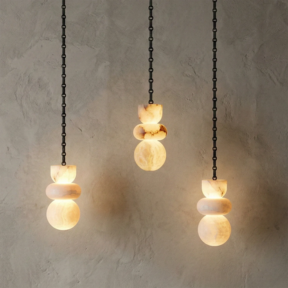 Lykka Alabaster Cluster Chandelier