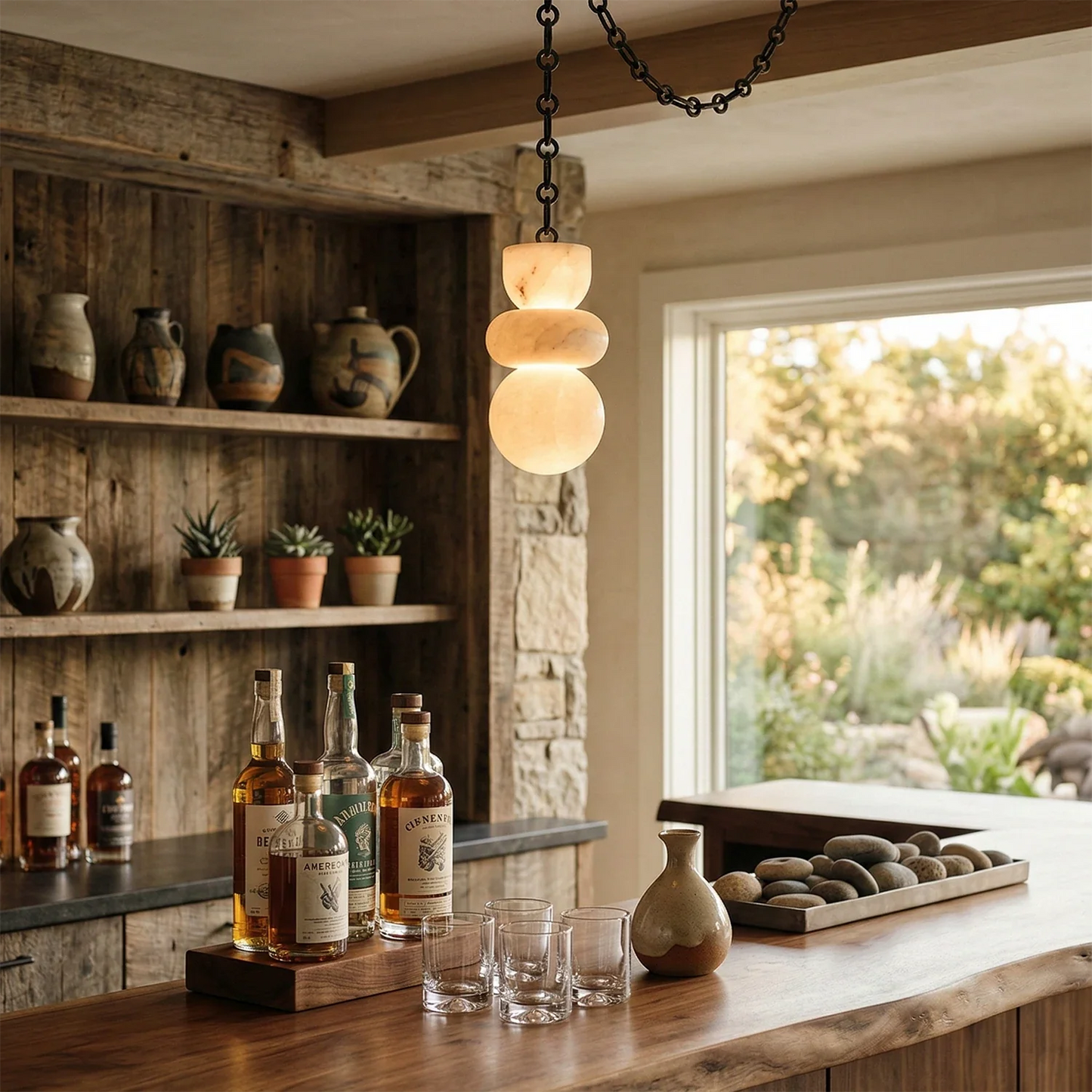 Lykka Alabaster Cluster Chandelier