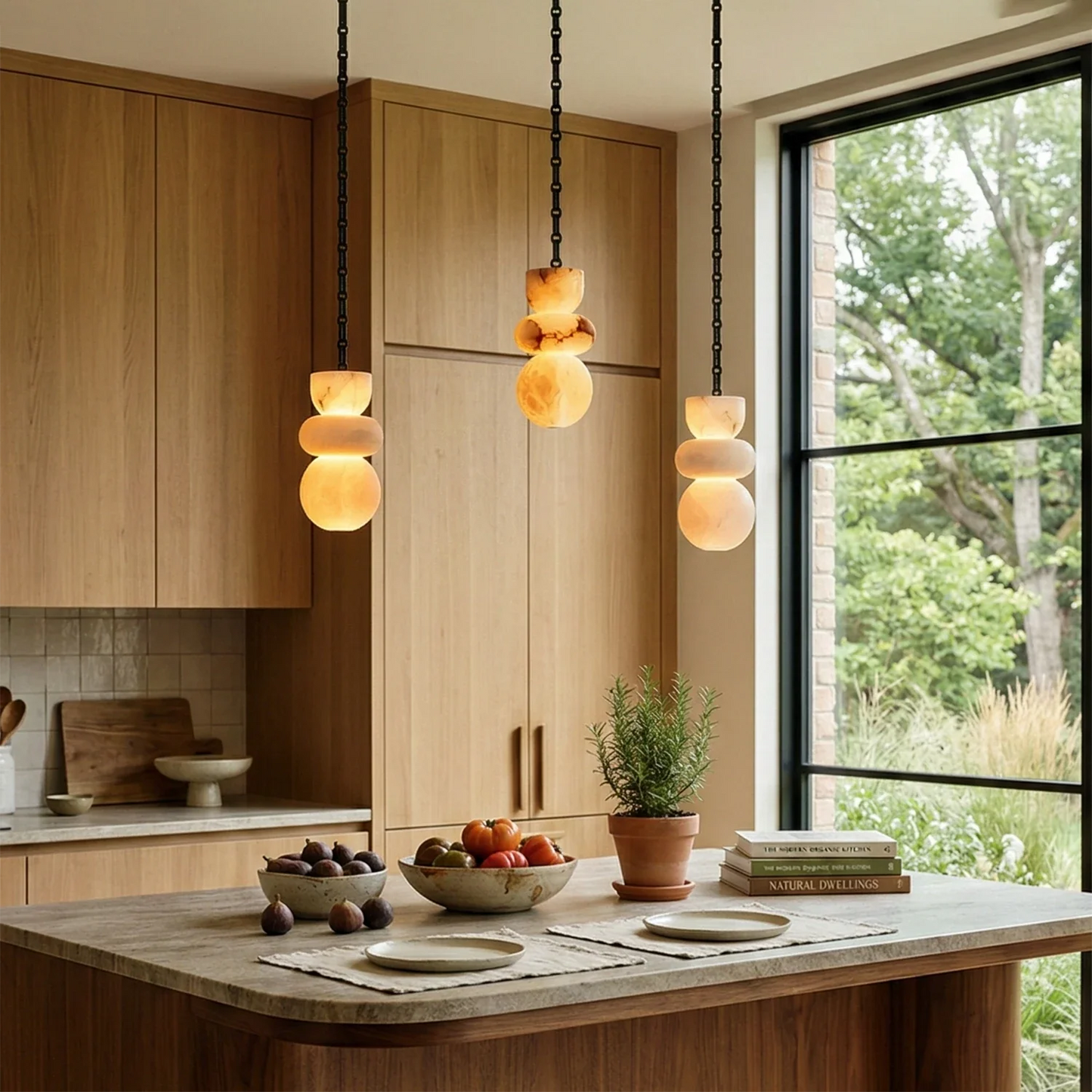 Lykka Alabaster Cluster Chandelier