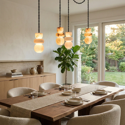 Lykka Alabaster Cluster Chandelier