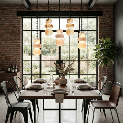 Lykka Alabaster Cluster Chandelier
