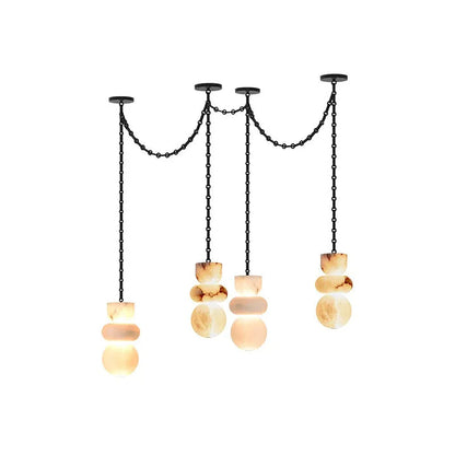 Lykka Alabaster Cluster Chandelier