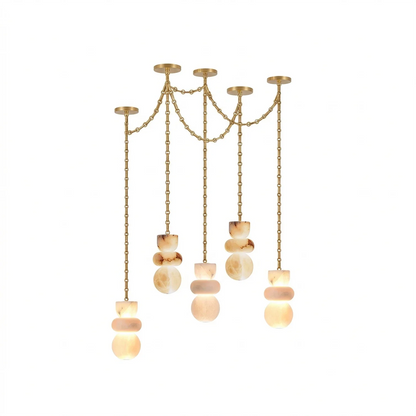 Lykka Alabaster Cluster Chandelier
