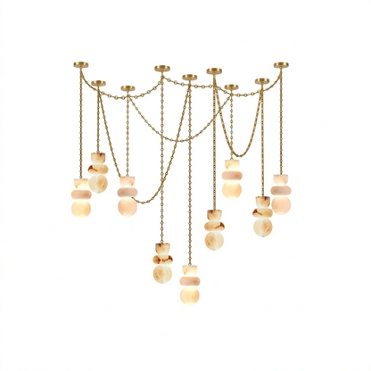 Lykka Alabaster Cluster Chandelier