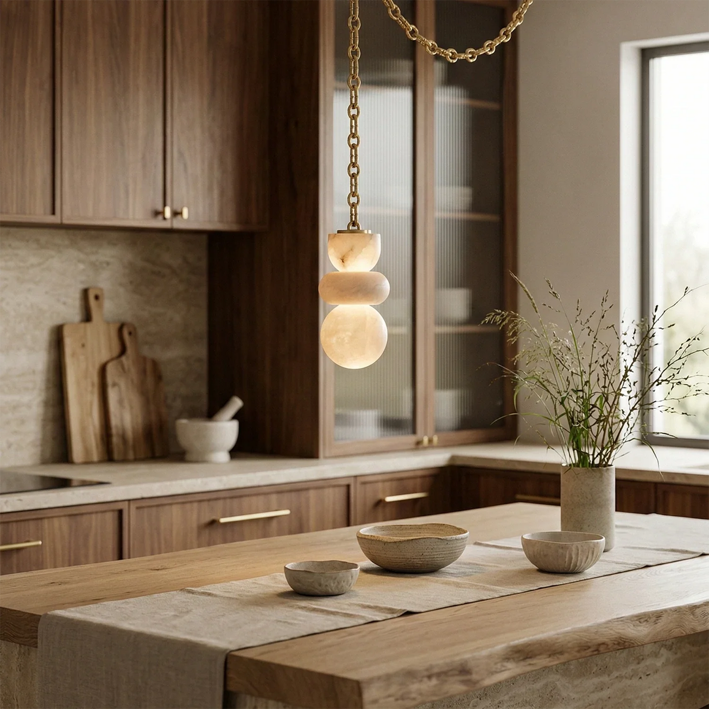 Lykka Alabaster Cluster Chandelier