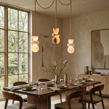 Lykka Alabaster Cluster Chandelier