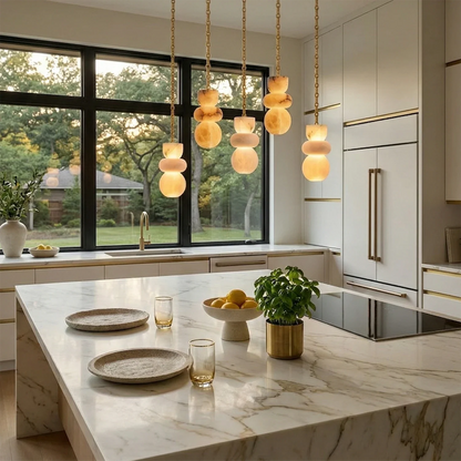 Lykka Alabaster Cluster Chandelier