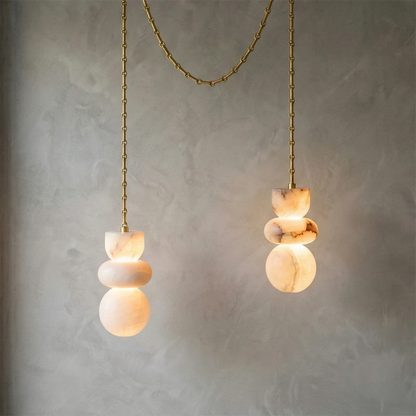 Lykka Alabaster Cluster Chandelier