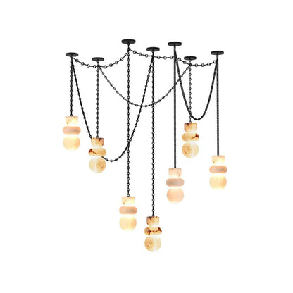 Lykka Alabaster Cluster Chandelier