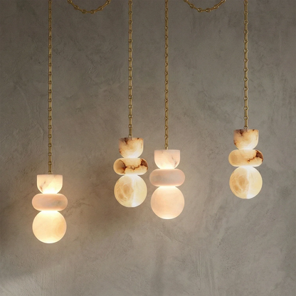 Lykka Alabaster Cluster Chandelier