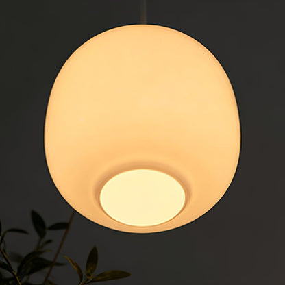 Contemporary Opal Glass Pendant Lamp