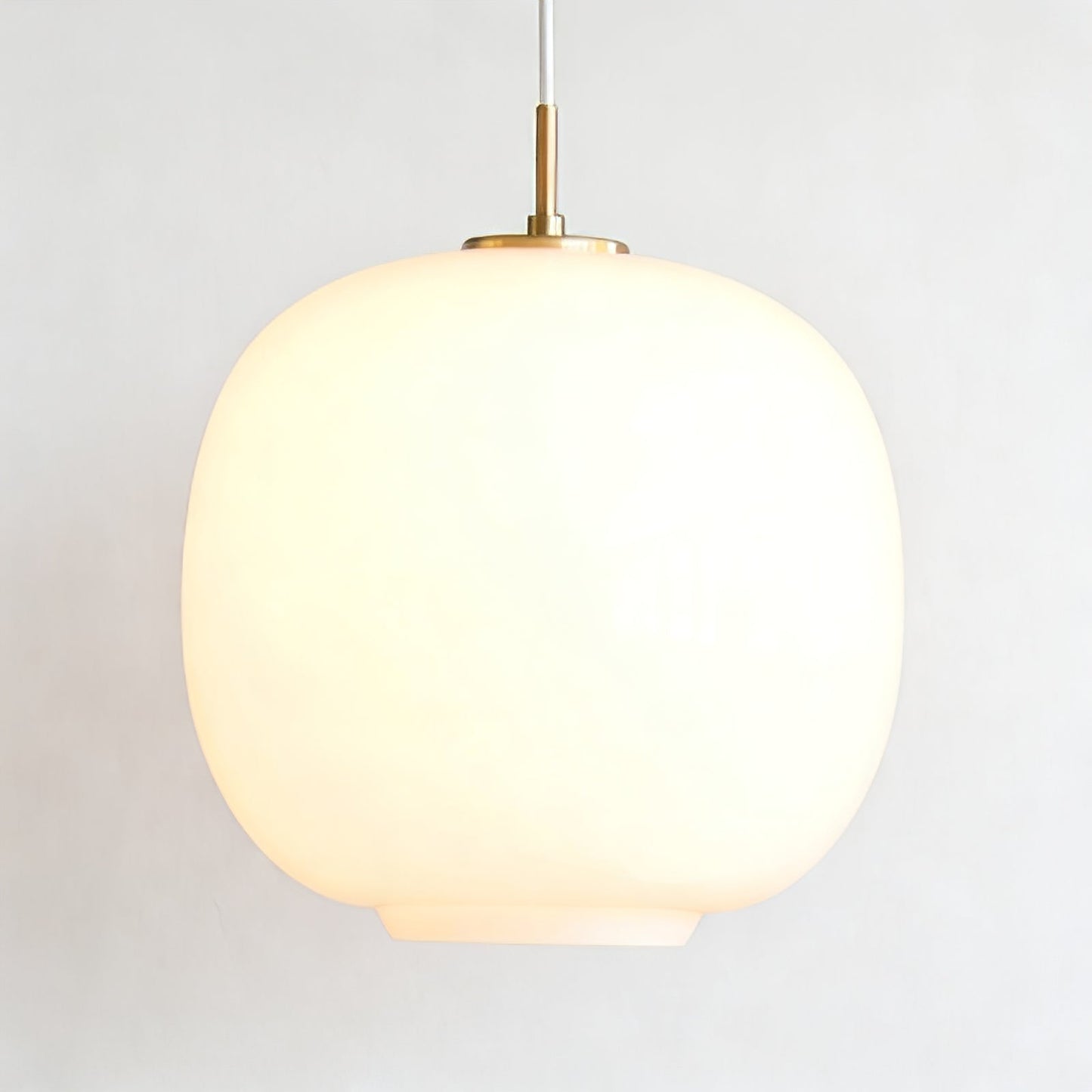 Contemporary Opal Glass Pendant Lamp