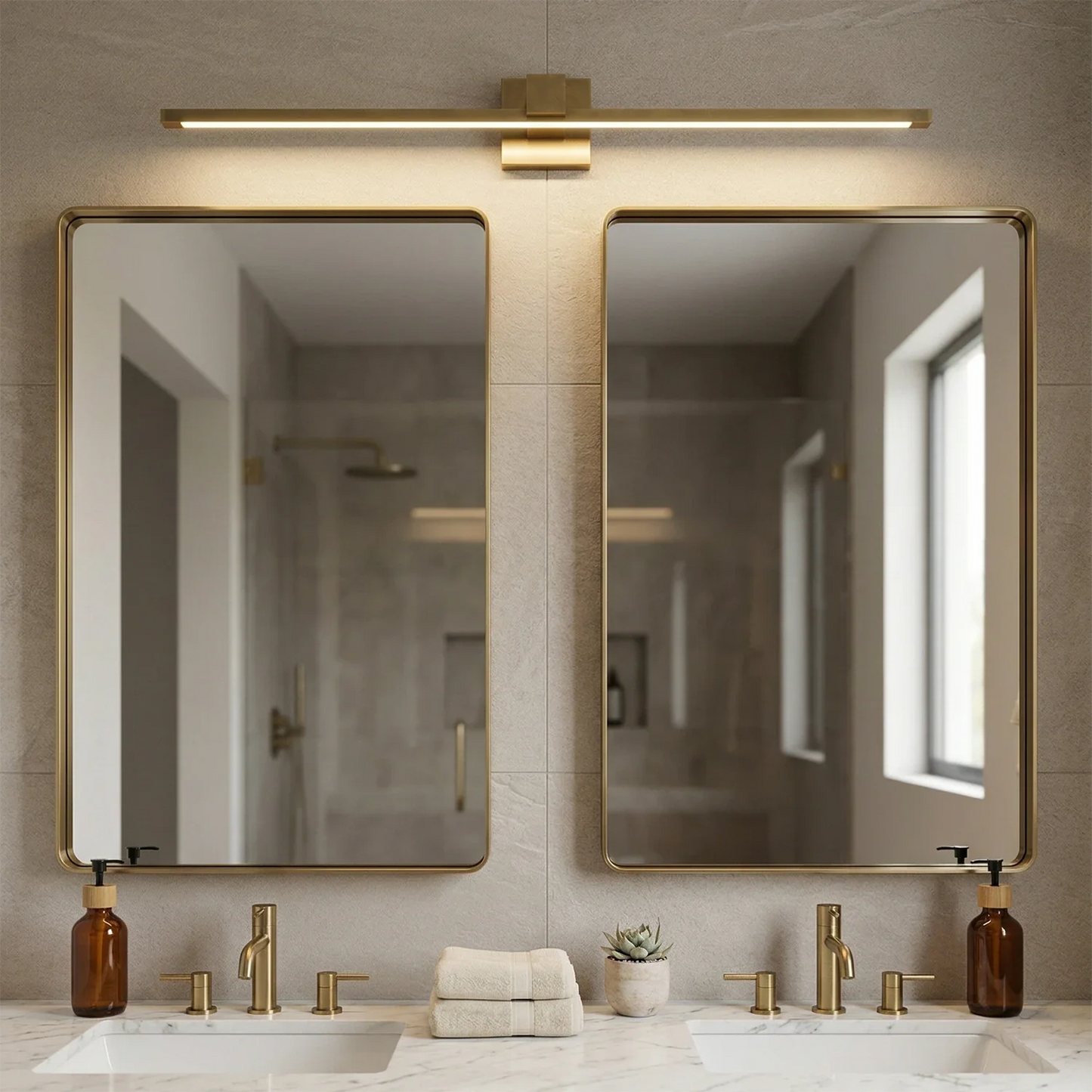 Corinth Brass Picture Light Wall Sconce