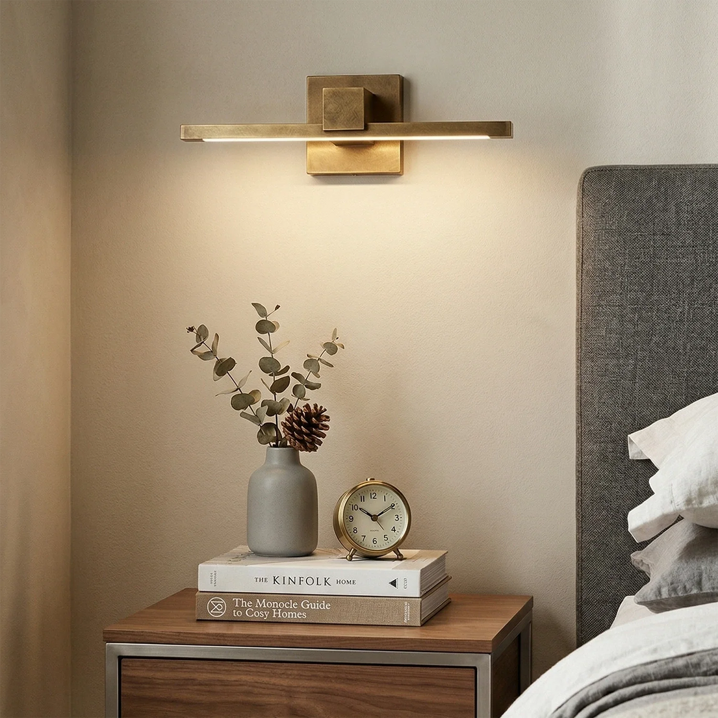 Corinth Brass Picture Light Wall Sconce