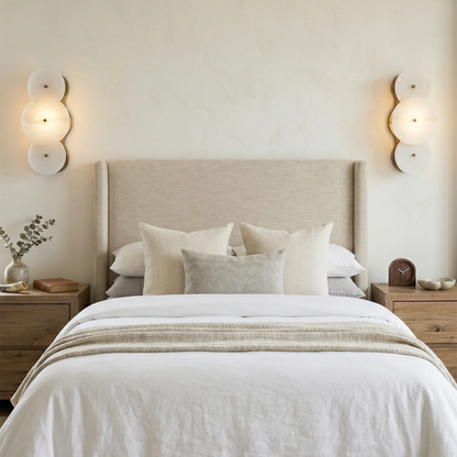 Cosmic Round Alabaster Wall Sconce