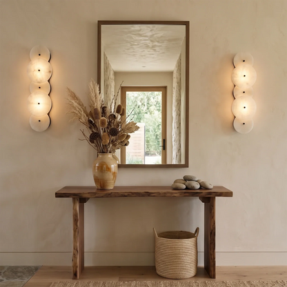 Cosmic Round Alabaster Wall Sconce