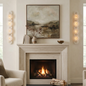 Cosmic Round Alabaster Wall Sconce