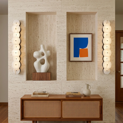 Cosmic Round Alabaster Wall Sconce
