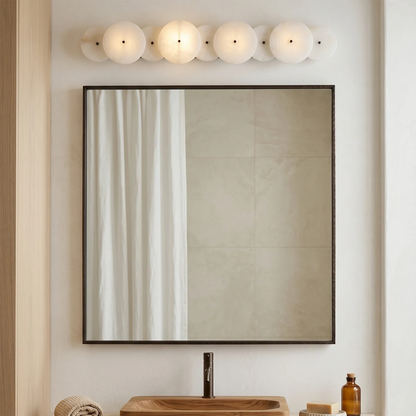 Cosmic Round Alabaster Wall Sconce