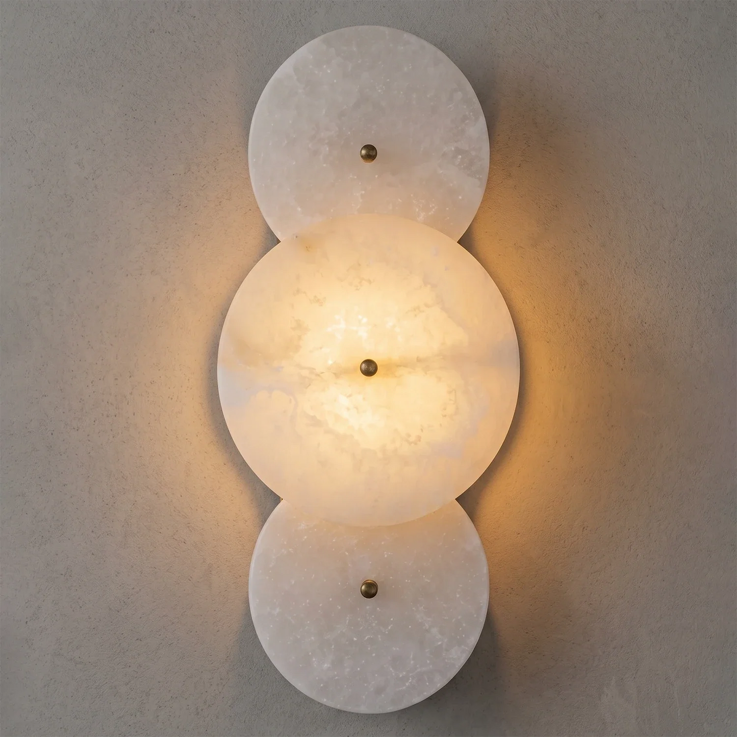 Cosmic Round Alabaster Wall Sconce