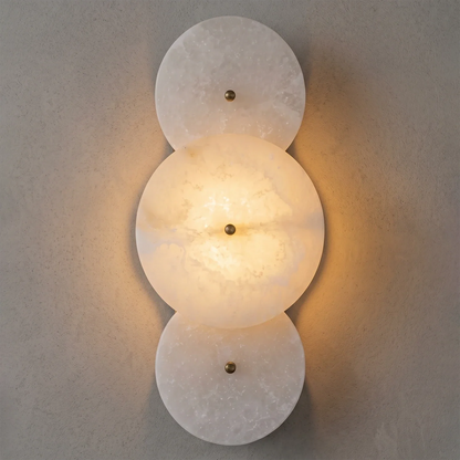 Cosmic Round Alabaster Wall Sconce