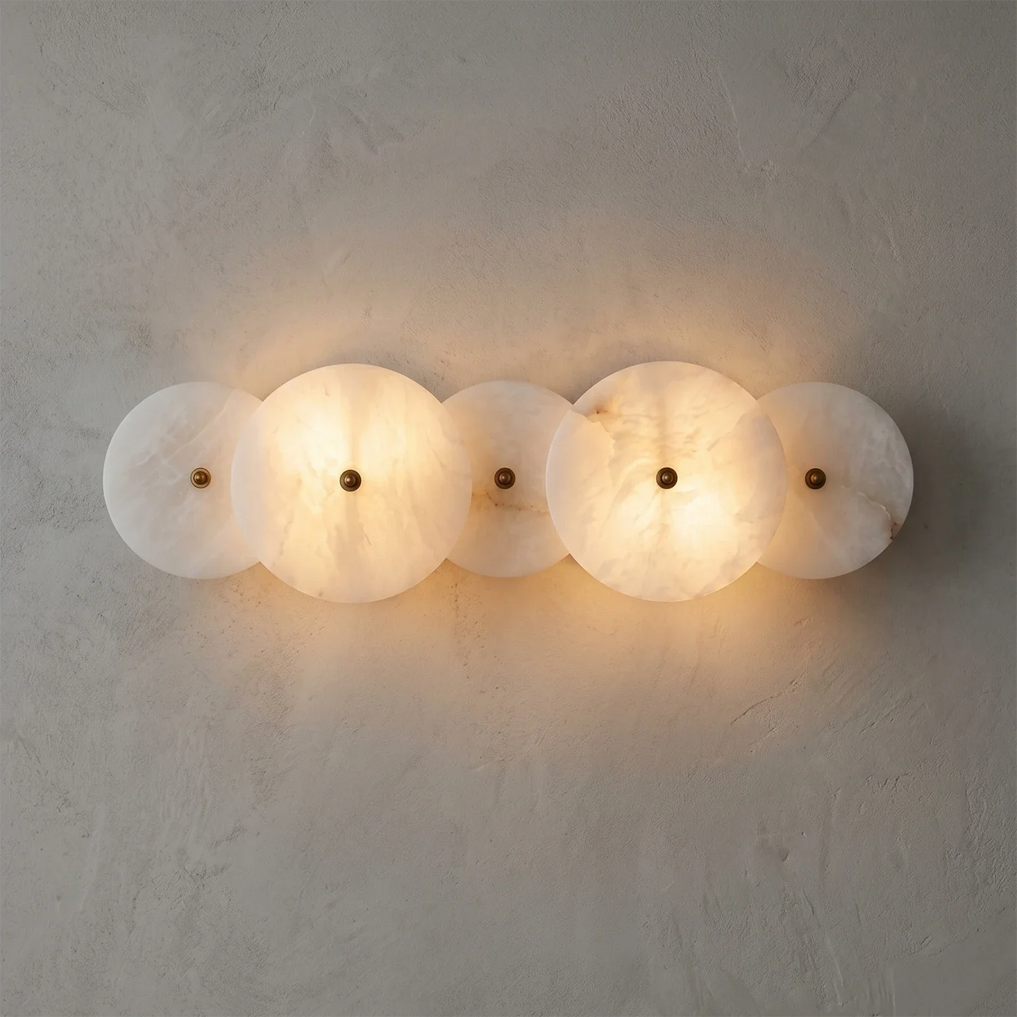 Cosmic Round Alabaster Wall Sconce