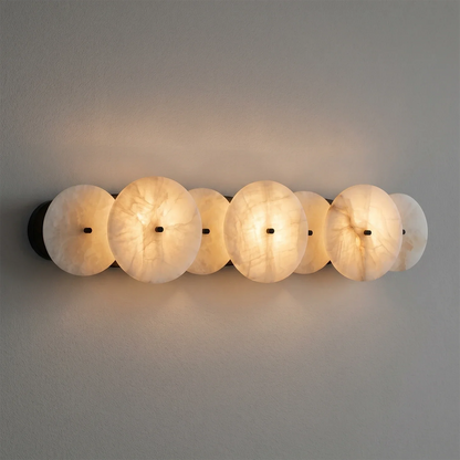 Cosmic Round Alabaster Wall Sconce