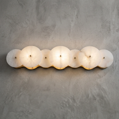 Cosmic Round Alabaster Wall Sconce