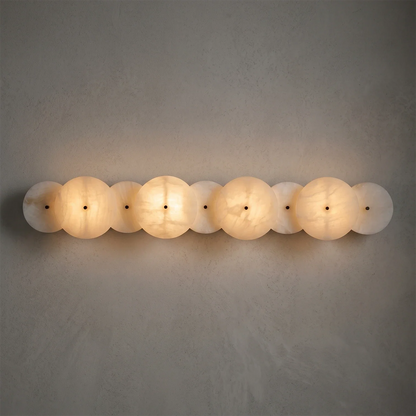 Cosmic Round Alabaster Wall Sconce