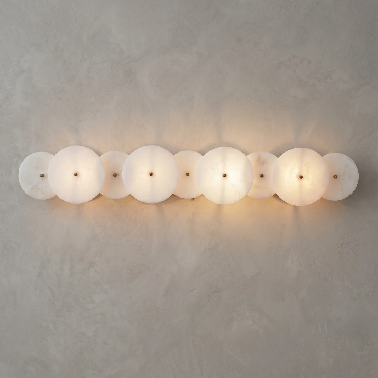 Cosmic Round Alabaster Wall Sconce
