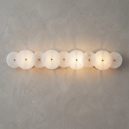 Cosmic Round Alabaster Wall Sconce