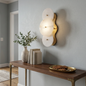 Cosmic Round Alabaster Wall Sconce