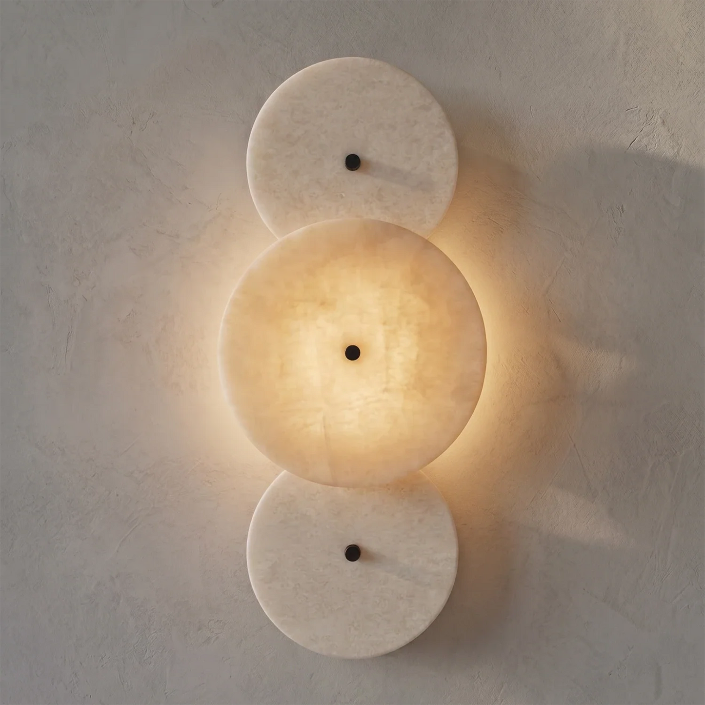Cosmic Round Alabaster Wall Sconce