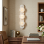 Cosmic Round Alabaster Wall Sconce