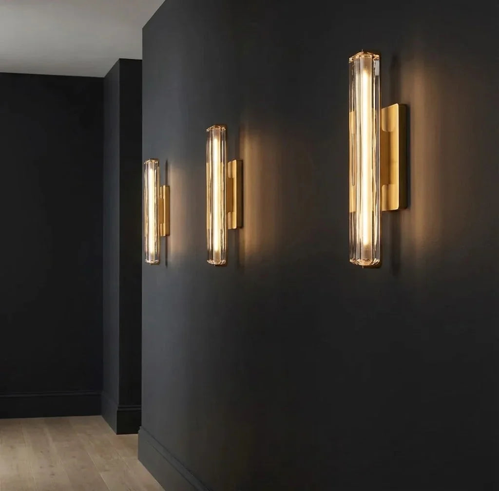 Crystal Prism Wall Sconce Light Fixture