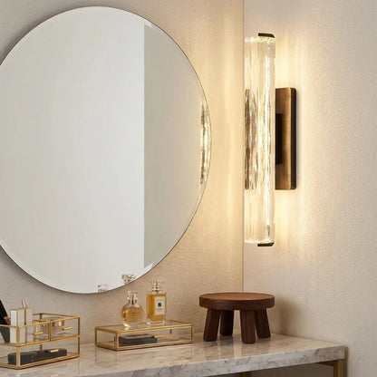 Crystal Prism Wall Sconce Light Fixture