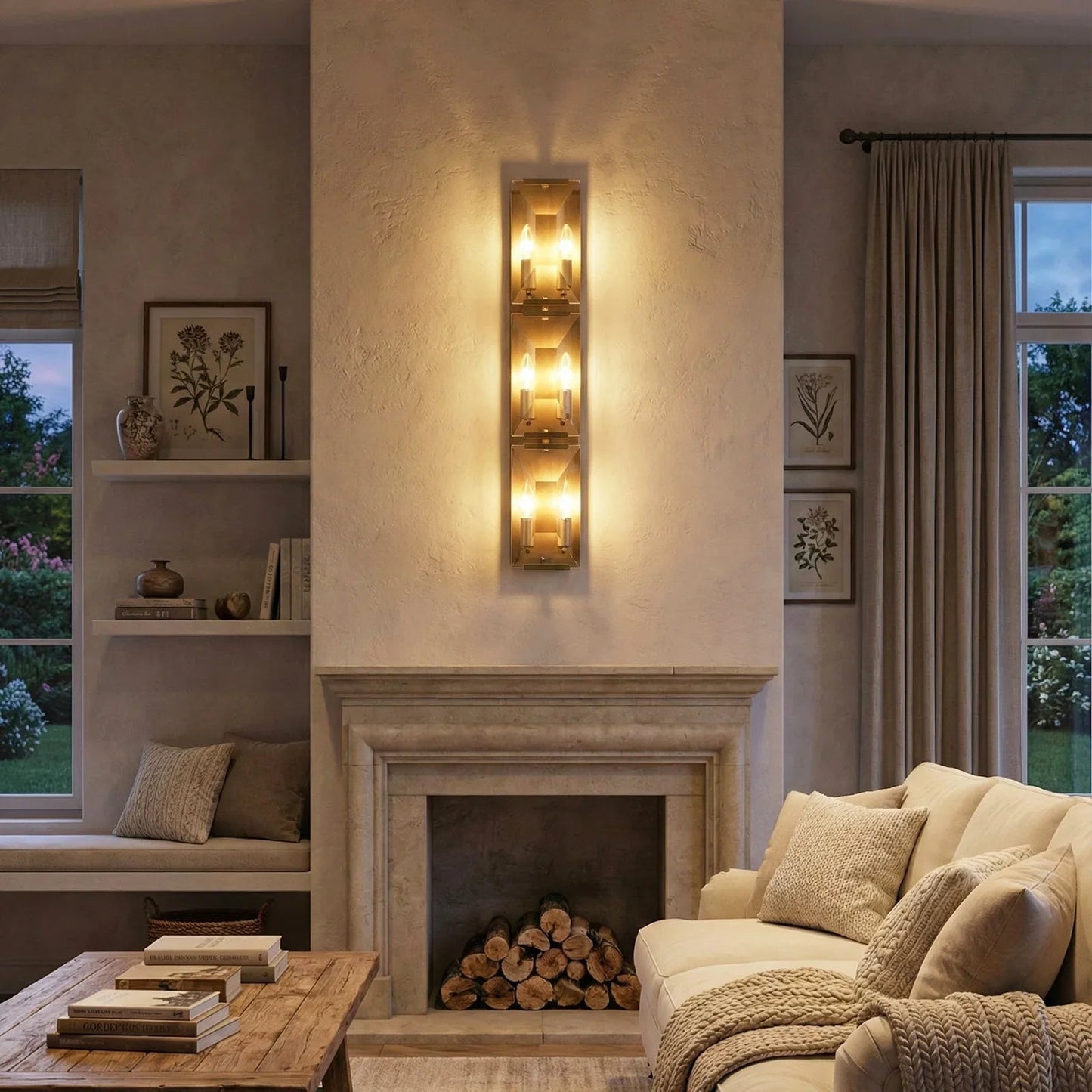 Crystal Rectangular Wall Lamp